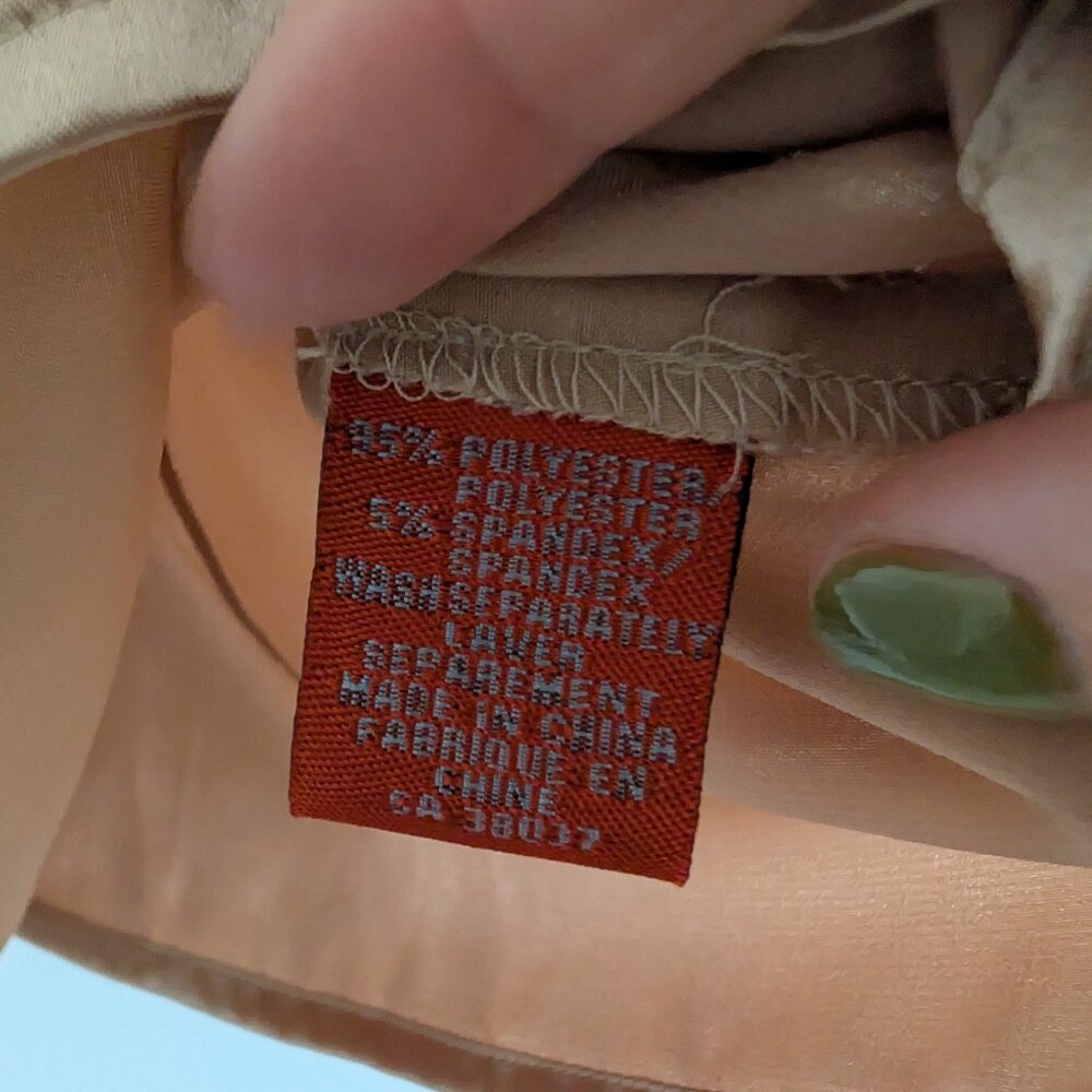 3/$30 VINTAGE Gold blouse - Picture 6 of 6